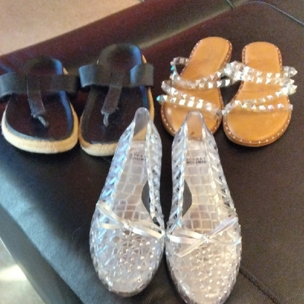 Stylish Footwear Collection - Black, Tan, Clear